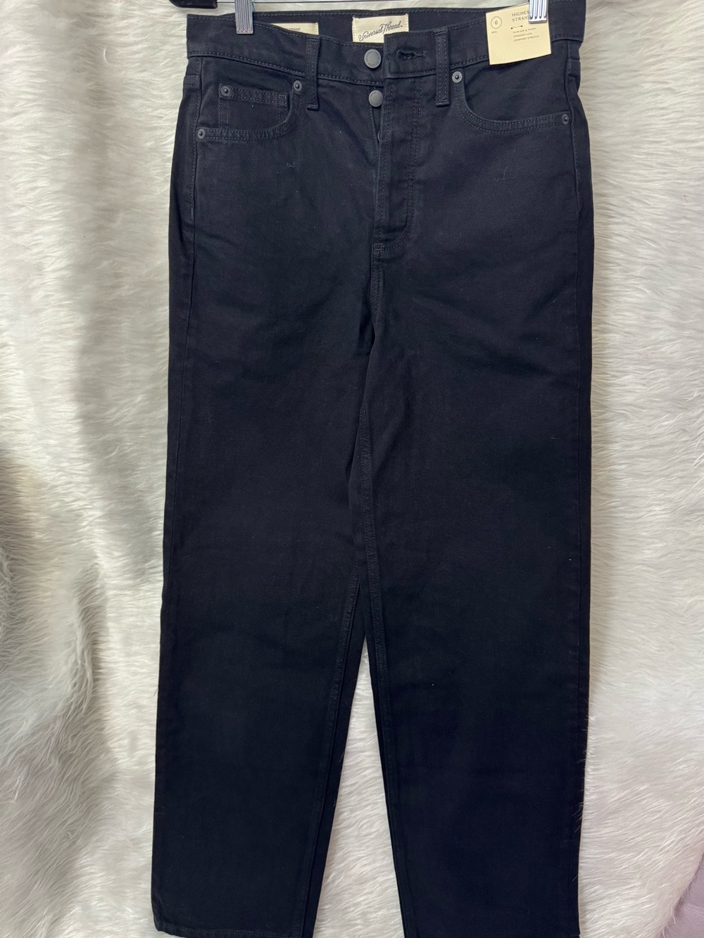 Universal Thread Black High-Rise Straight Leg Jeans